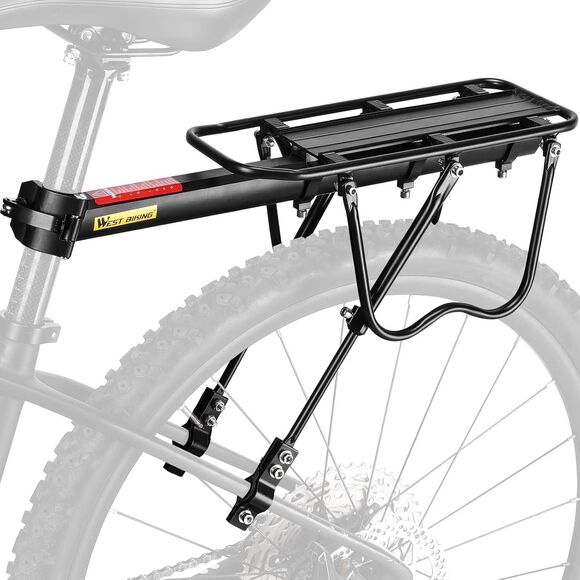 110Lb Capacity  Adjustable Bike Cargo Rack, Cycling Equipment, WEST BIKING - Picture 2 of 16